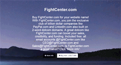 Desktop Screenshot of fightcenter.com